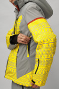 Купить Горнолыжный костюм женский большого размера желтого цвета 02272-1J, фото 13
