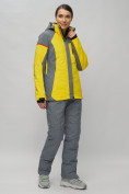Купить Горнолыжный костюм женский желтого цвета 02272-2J, фото 3