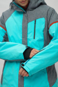 Купить Горнолыжный костюм женский большого размера бирюзового цвета 02272-3Br, фото 10