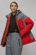 Купить Горнолыжный костюм женский большого размера красного цвета 02272-3Kr, фото 14