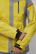 Купить Горнолыжный костюм женский желтого цвета 02272J, фото 13