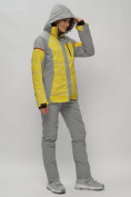 Купить Горнолыжный костюм женский желтого цвета 02272J, фото 8
