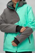Купить Горнолыжный костюм женский большого размера бирюзового цвета 02278Br, фото 12