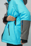Купить Горнолыжный костюм женский большого размера голубого цвета 02278Gl, фото 13