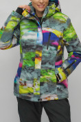 Купить Горнолыжный костюм женский большого размера разноцветный 02278Rz, фото 10