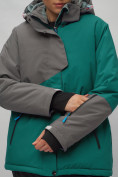 Купить Горнолыжный костюм женский большого размера темно-зеленого цвета 02278TZ, фото 13