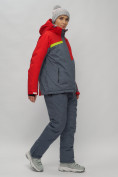 Купить Горнолыжный костюм женский большого размера красного цвета 02282-1Kr, фото 3