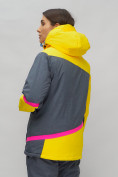 Купить Горнолыжный костюм женский желтого цвета 02282J, фото 5