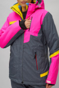 Купить Горнолыжный костюм женский розового цвета 02282R, фото 11