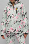 Купить Горнолыжный костюм женский бирюзового цвета 02302-1Br, фото 9