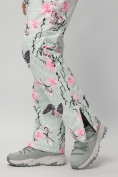 Купить Горнолыжный костюм женский бирюзового цвета 02302-1Br, фото 30