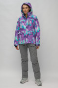 Купить Горнолыжный костюм женский фиолетового цвета 02302-1F, фото 5