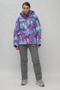 Купить Горнолыжный костюм женский фиолетового цвета 02302-1F, фото 8