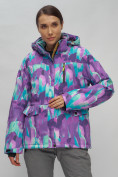 Купить Горнолыжный костюм женский фиолетового цвета 02302-1F, фото 9