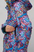 Купить Горнолыжный костюм женский синего цвета 02302-1S, фото 11