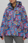Купить Горнолыжный костюм женский синего цвета 02302-1S, фото 8