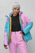 Купить Горнолыжный костюм женский фиолетового цвета 02302F, фото 20