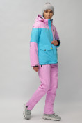 Купить Горнолыжный костюм женский фиолетового цвета 02302F, фото 5