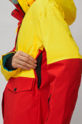 Купить Горнолыжный костюм женский желтого цвета 02302J, фото 16