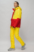 Купить Горнолыжный костюм женский желтого цвета 02302J, фото 2