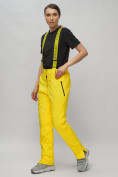 Купить Горнолыжный костюм женский желтого цвета 02302J, фото 23