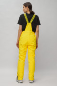 Купить Горнолыжный костюм женский желтого цвета 02302J, фото 25