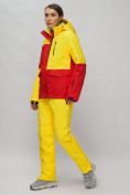Купить Горнолыжный костюм женский желтого цвета 02302J, фото 5