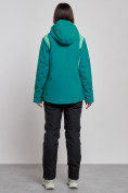 Купить Горнолыжный костюм женский зимний темно-зеленого цвета 02305TZ, фото 4