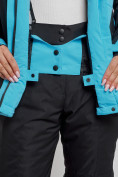 Купить Горнолыжный костюм женский зимний голубого цвета 02306Gl, фото 10