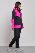 Купить Горнолыжный костюм женский зимний розового цвета 02306R, фото 3