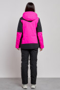 Купить Горнолыжный костюм женский зимний розового цвета 02306R, фото 4
