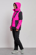 Купить Горнолыжный костюм женский зимний розового цвета 02306R, фото 6