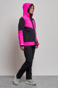 Купить Горнолыжный костюм женский зимний розового цвета 02306R, фото 7