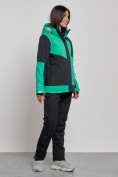Купить Горнолыжный костюм женский зимний зеленого цвета 02306Z, фото 2