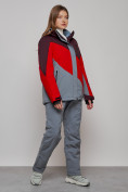 Купить Горнолыжный костюм женский большого размера зимний красного цвета 02308Kr, фото 3