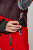 Купить Горнолыжный костюм женский большого размера зимний красного цвета 02308Kr, фото 8