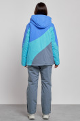 Купить Горнолыжный костюм женский большого размера зимний синего цвета 02308S, фото 4
