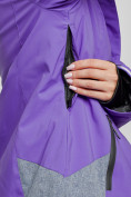 Купить Горнолыжный костюм женский зимний фиолетового цвета 02316F, фото 10