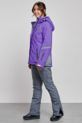 Купить Горнолыжный костюм женский зимний фиолетового цвета 02316F, фото 2