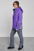 Купить Горнолыжный костюм женский зимний фиолетового цвета 02316F, фото 6