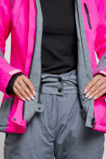 Купить Горнолыжный костюм женский зимний розового цвета 02316R, фото 8