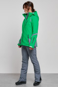 Купить Горнолыжный костюм женский зимний зеленого цвета 02316Z, фото 2