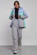 Купить Горнолыжный костюм женский зимний фиолетового цвета 02319F, фото 11