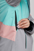 Купить Горнолыжный костюм женский зимний розового цвета 02319R, фото 9