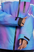 Купить Горнолыжный костюм женский зимний фиолетового цвета 02321F, фото 11