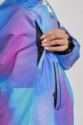 Купить Горнолыжный костюм женский зимний фиолетового цвета 02321F, фото 12