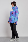 Купить Горнолыжный костюм женский зимний фиолетового цвета 02321F, фото 2