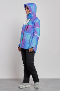 Купить Горнолыжный костюм женский зимний фиолетового цвета 02321F, фото 9