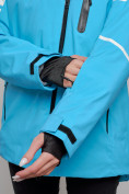 Купить Горнолыжный костюм женский зимний голубого цвета 02321Gl, фото 11