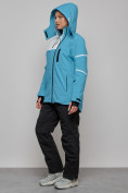 Купить Горнолыжный костюм женский зимний голубого цвета 02321Gl, фото 2